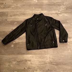 Boys medium leather jacket